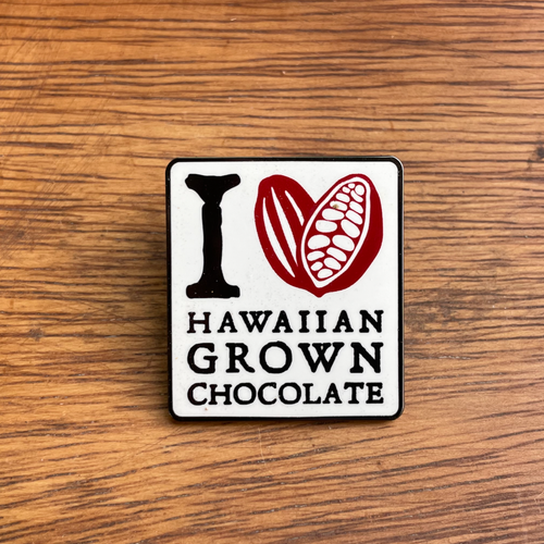 I ❤️ Hawaiian Grown Chocolate Pin