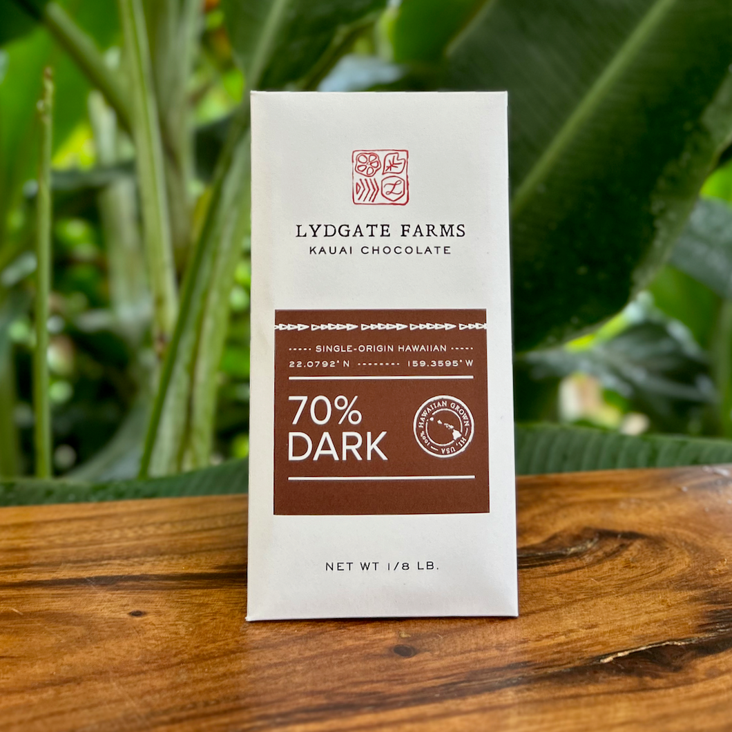 70% Dark Chocolate – Lydgate Farms 70% Dark Chocolate – Lydgate Farms